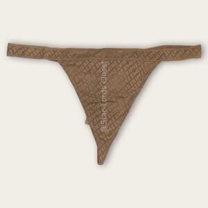 NWT |SKIMS Underwear Logo Thong String Bikini | Large|tan​​​​